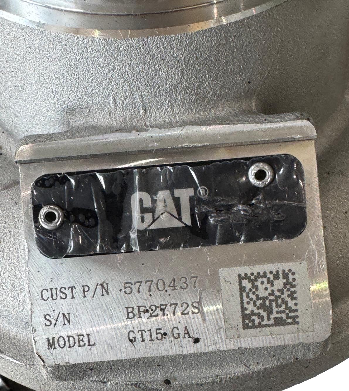 Caterpillar Turbocharger 5770437 BF2772S GT15 GA New Take-off