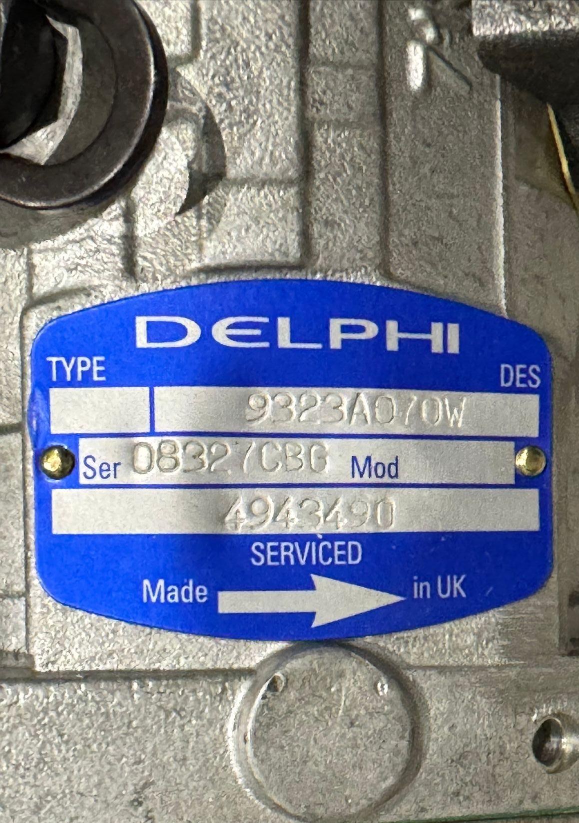 Delphi Perkins Diesel Fuel Injection Pump 9323A070W 4943490