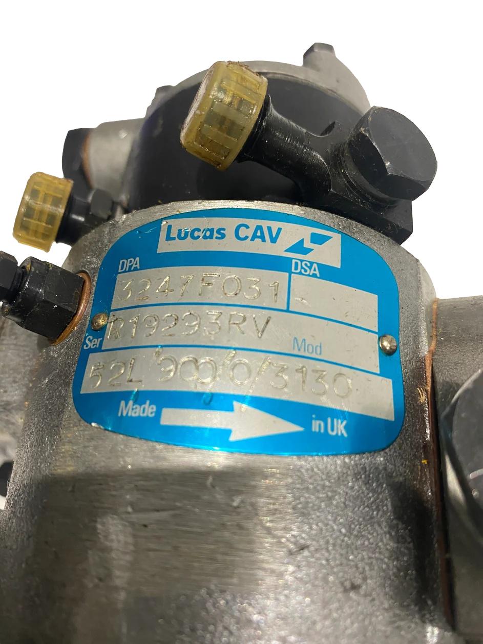 Lucas CAV Caterpillar Forklift Perkins 4.236 DPA Diesel Fuel Injection Pump 3247F031 (Exchange only)