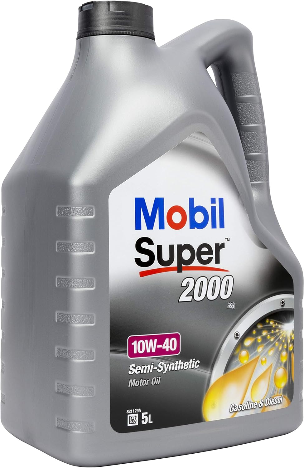 Mobil Super 2000 X1 10W-40 Semi-Synthetic Motor Oil, 5L