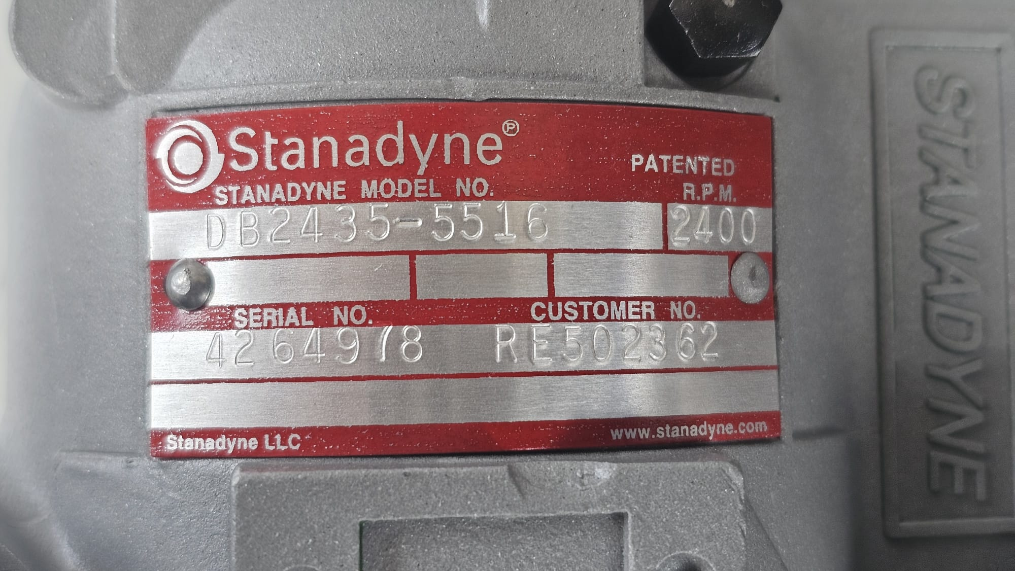Stanadyne John Deere Diesel Fuel Injection Pump DB2435-5516 RE502362